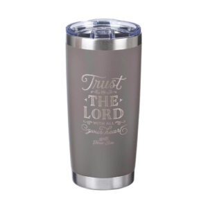 TRUST IN THE LORD TAUPE STAINLESS STEEL MUG