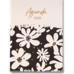 AGENDAS 2026 FLORES TIPO PIEL