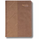 AGENDA 2026 MARRÓN TIPO PIEL