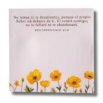 NOTAS ADHESIVAS CON VERSÍCULO DEUTERONOMIO 31:8