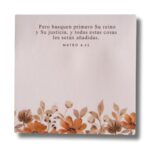 NOTAS ADHESIVAS CON VERSÍCULO MATEO 6:33