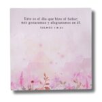 NOTAS ADHESIVAS CON VERSÍCULO SALMOS 118:24