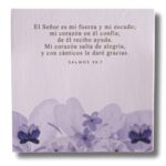 NOTAS ADHESIVAS CON VERSÍCULO SALMOS 28:7