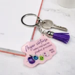 LLAVERO MUJER VIRTUOSA DIAMANTES