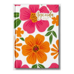 AGENDA 2027 FLORAL NARANJA